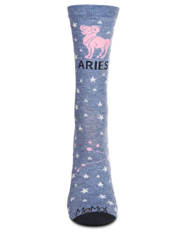 Women's Aries Zodiac Sign Crew Socks sold by MeMoi