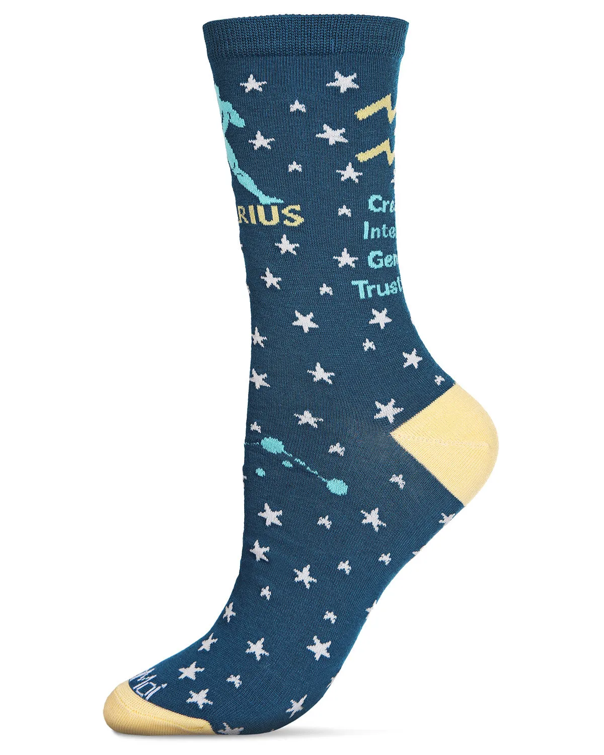 Women's Aquarius Zodiac Sign Crew Socks sold by MeMoi product image thumbnail 3