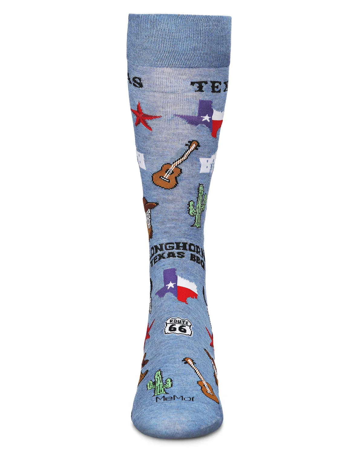 Men's "Don't Mess With Texas" Rayon from Bamboo Blend Novelty Crew Sock sold by MeMoi product image thumbnail 2