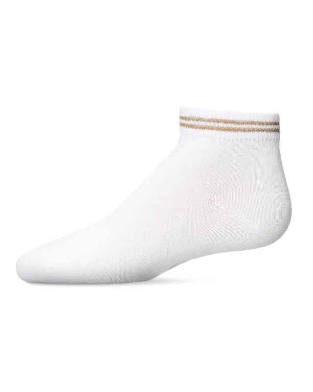 Zag Lurex Cotton Blend Anklet Sock sold by MeMoi