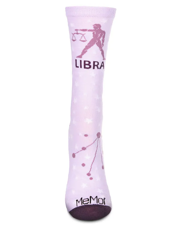 Women's Libra Zodiac Sign Crew Socks sold by MeMoi