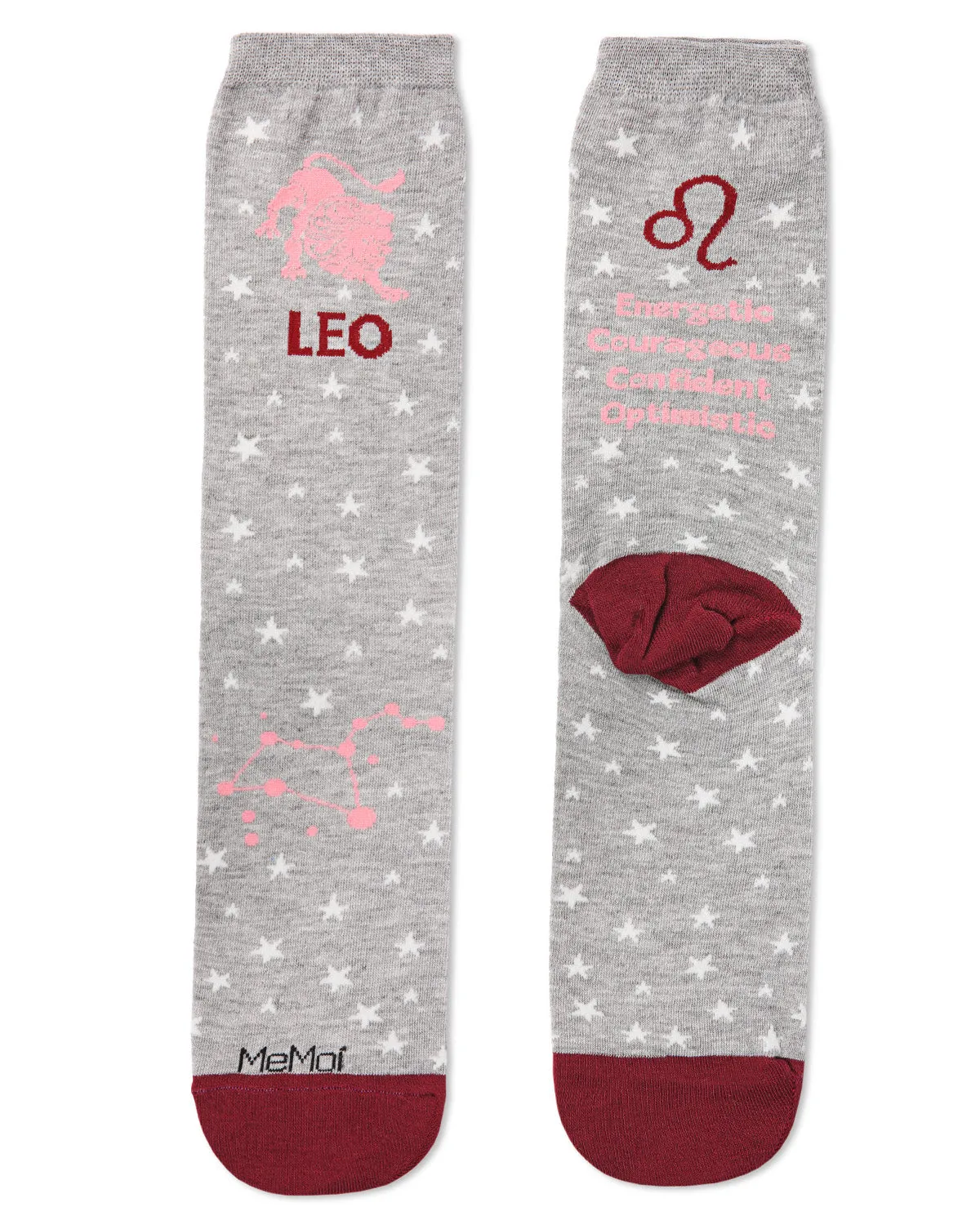 Women's Leo Zodiac Sign Crew Socks sold by MeMoi product image thumbnail 4