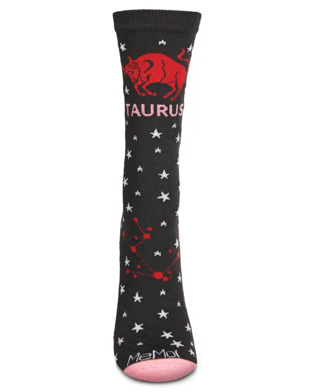 Women's Taurus Zodiac Sign Crew Socks sold by MeMoi