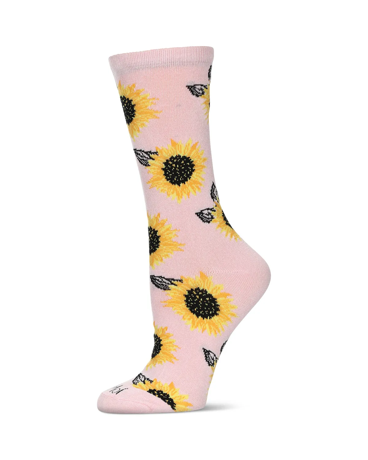 Majestic Sunflower Bamboo Blend Crew Socks sold by MeMoi product image thumbnail 2
