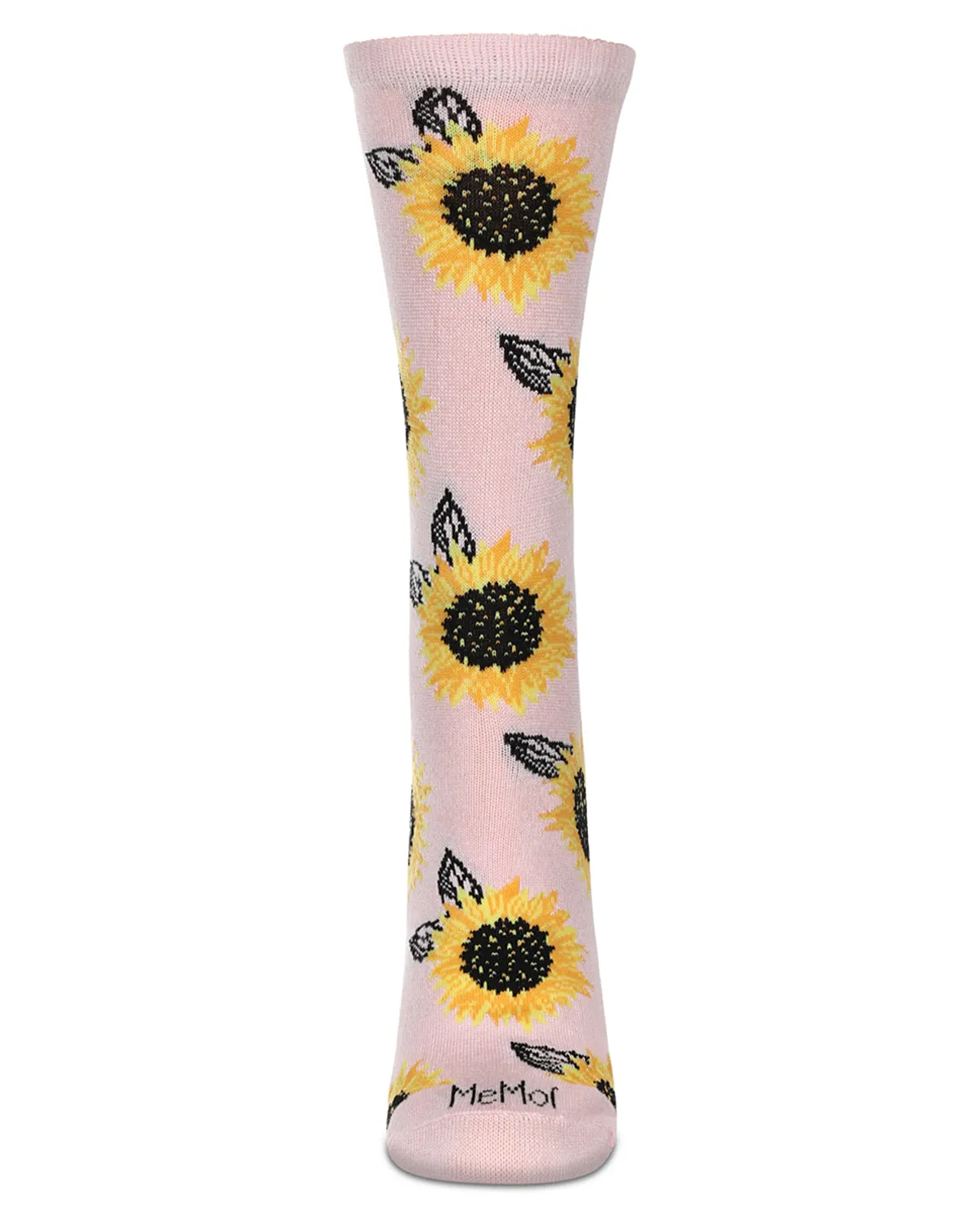 Majestic Sunflower Bamboo Blend Crew Socks sold by MeMoi product image thumbnail 5