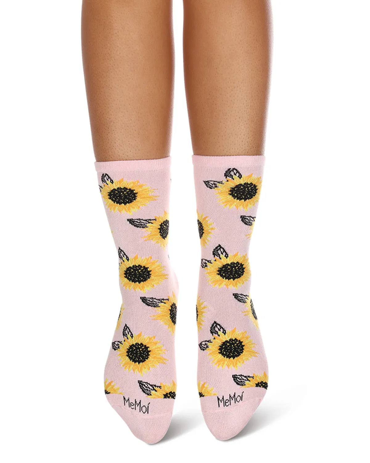 Majestic Sunflower Bamboo Blend Crew Socks sold by MeMoi product image thumbnail 4
