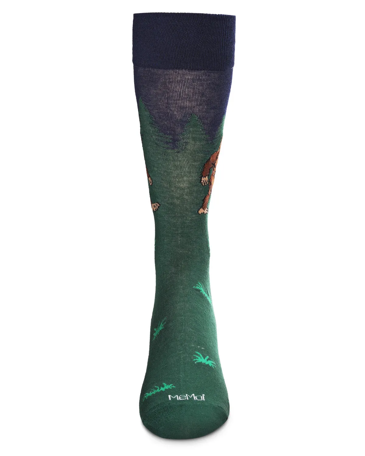 Men's Bigfoot is Real Bamboo Blend Novelty Crew Sock sold by MeMoi product image thumbnail 2