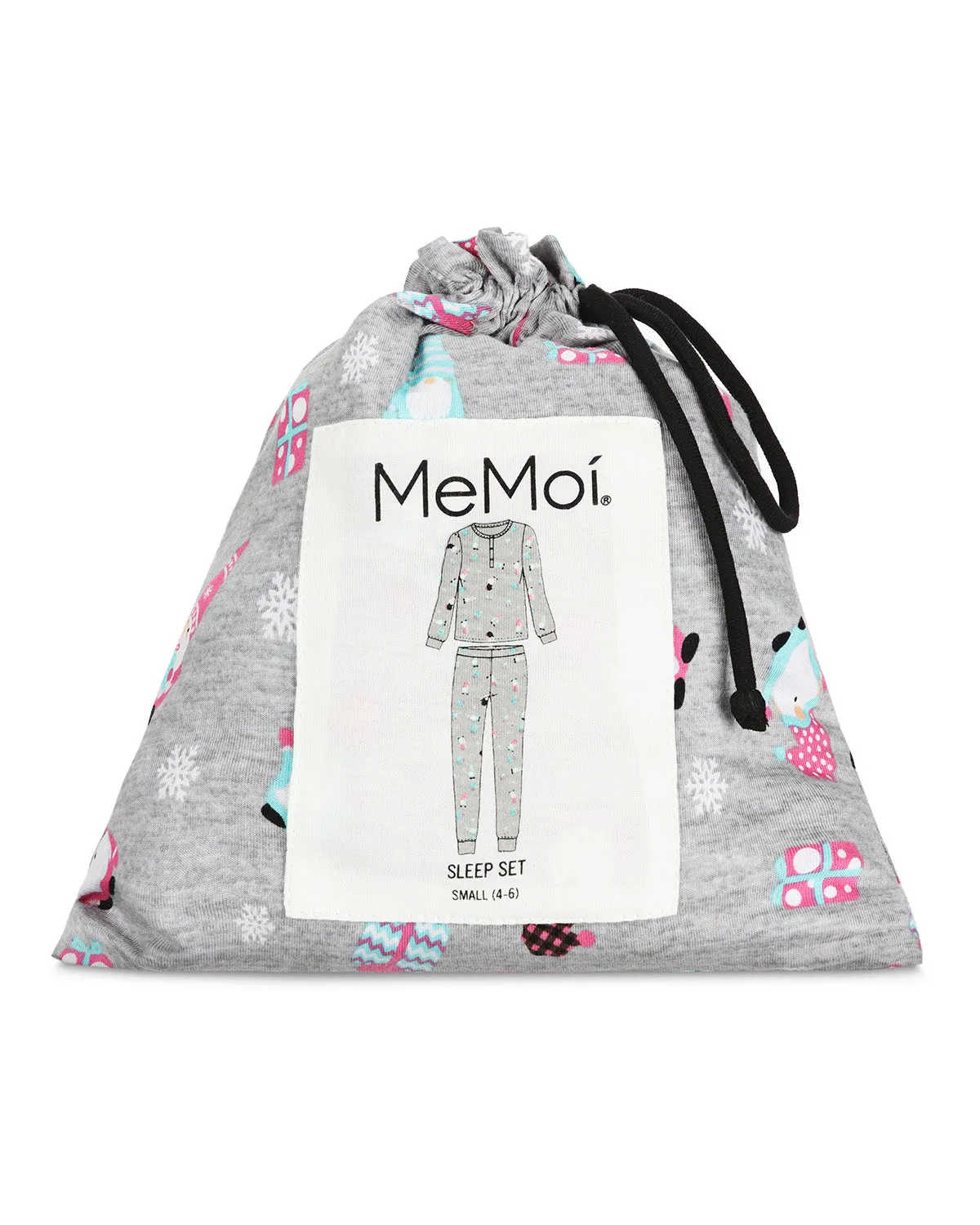 Women's Holiday Gnomes Two-Piece PJ Set in a Bag sold by MeMoi product image thumbnail 4