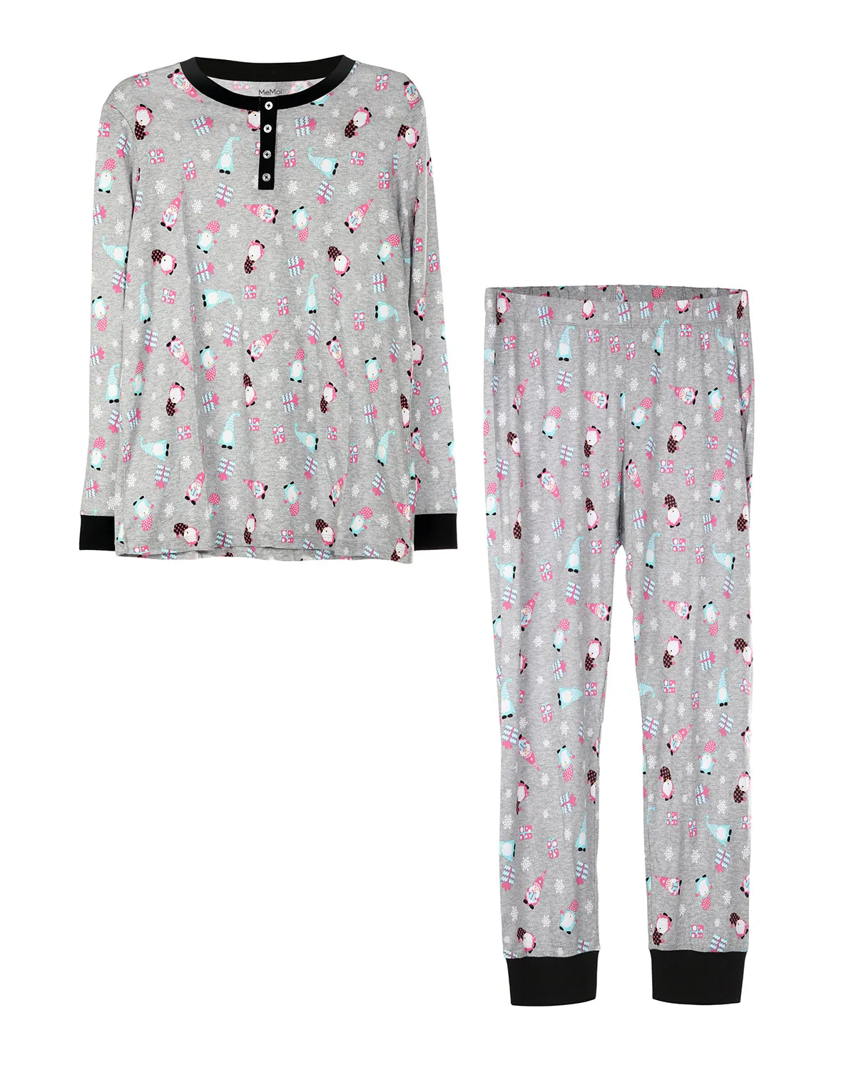 Women's Holiday Gnomes Two-Piece PJ Set in a Bag sold by MeMoi product image thumbnail 3