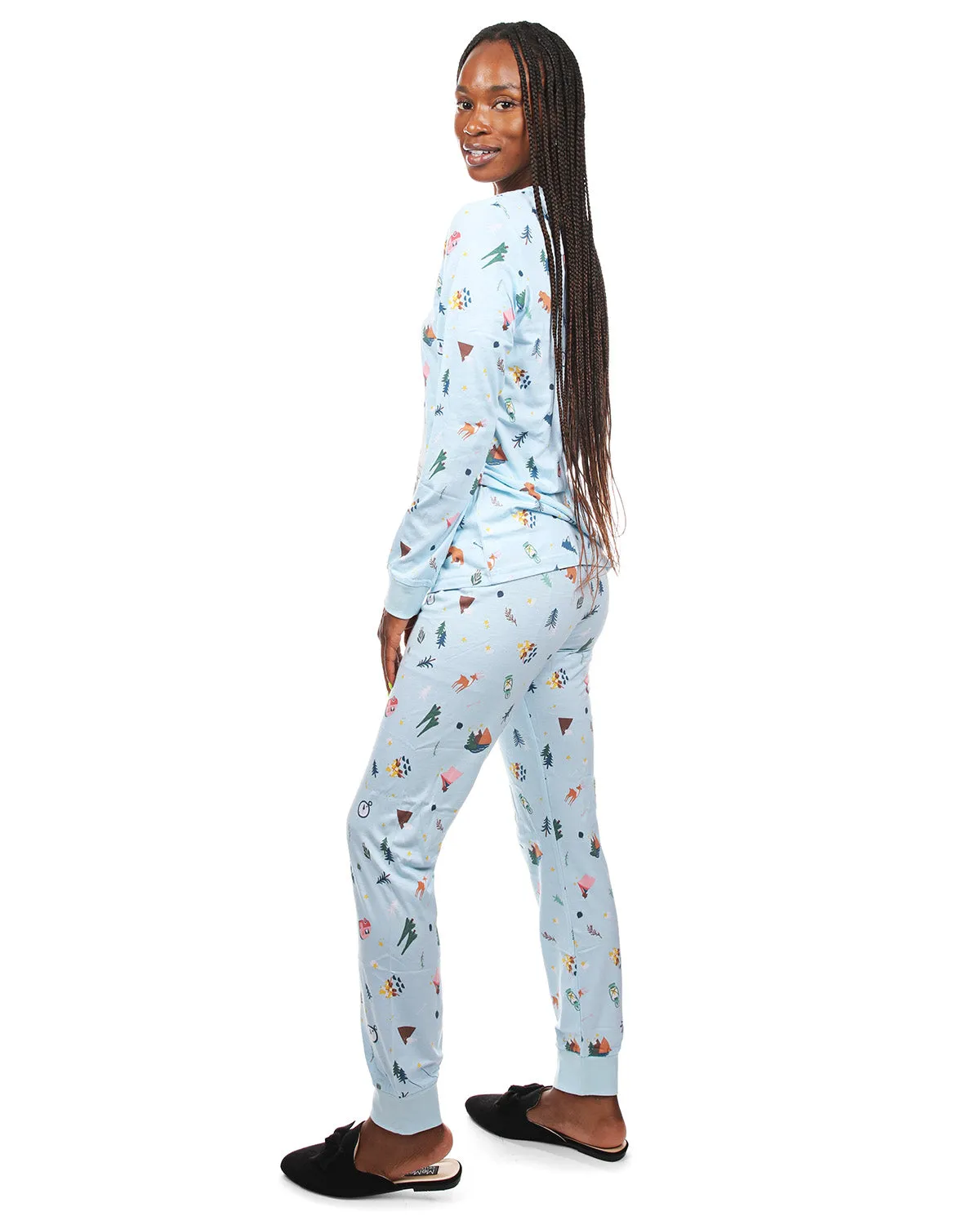 Women's Bear and Campfire Fun Two-Piece PJ Set in a Bag sold by MeMoi product image thumbnail 4