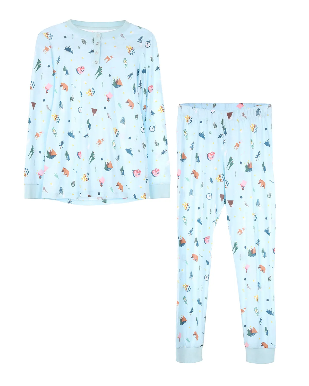 Women's Bear and Campfire Fun Two-Piece PJ Set in a Bag sold by MeMoi product image thumbnail 3