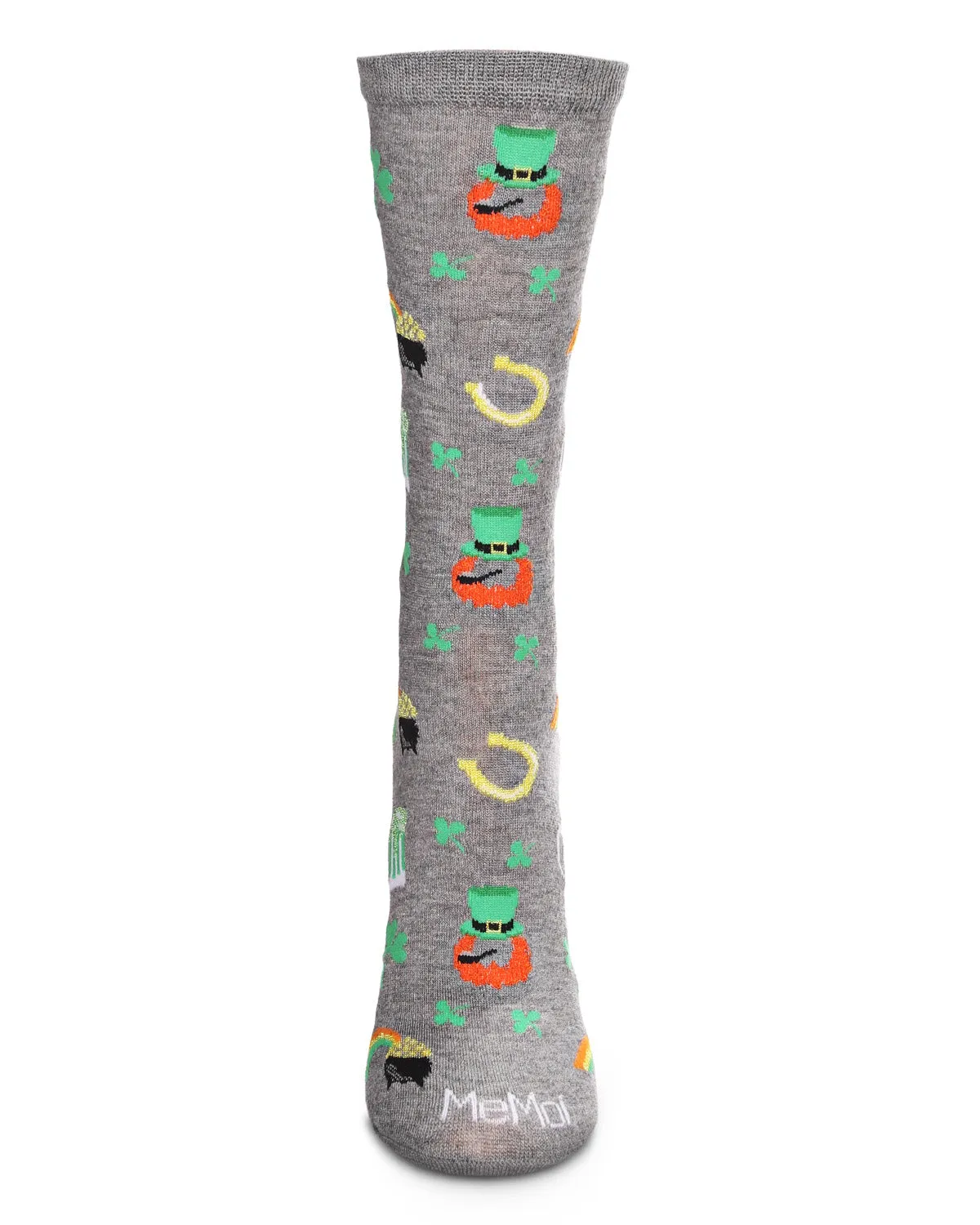 Women's "Luck Of The Irish" Rayon Blend Novelty Crew Sock sold by MeMoi product image thumbnail 2