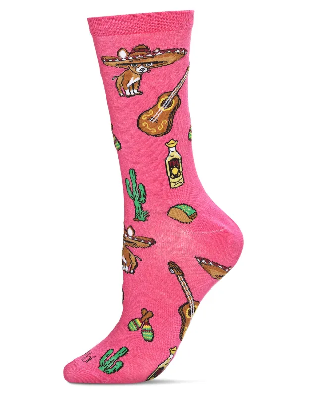 Fiesta Fun Bamboo Blend Crew Sock sold by MeMoi