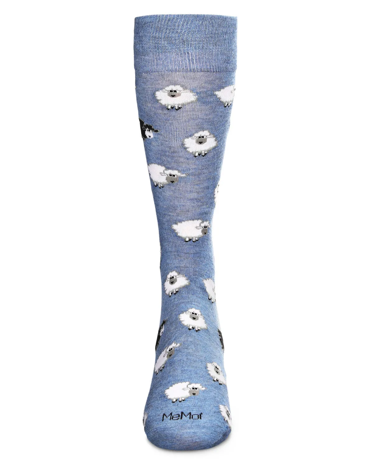 Men's Fluffy Sheep Bamboo Blend Novelty Crew Sock sold by MeMoi product image thumbnail 2