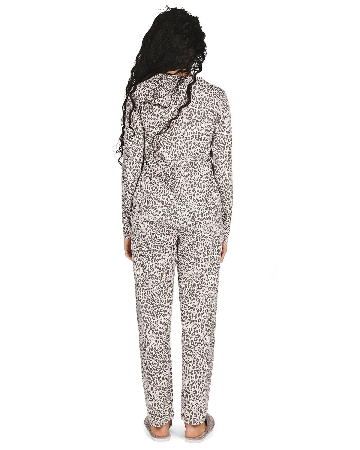 Women's Leopard Print Cotton Blend Pajama Set sold by MeMoi product image thumbnail 3