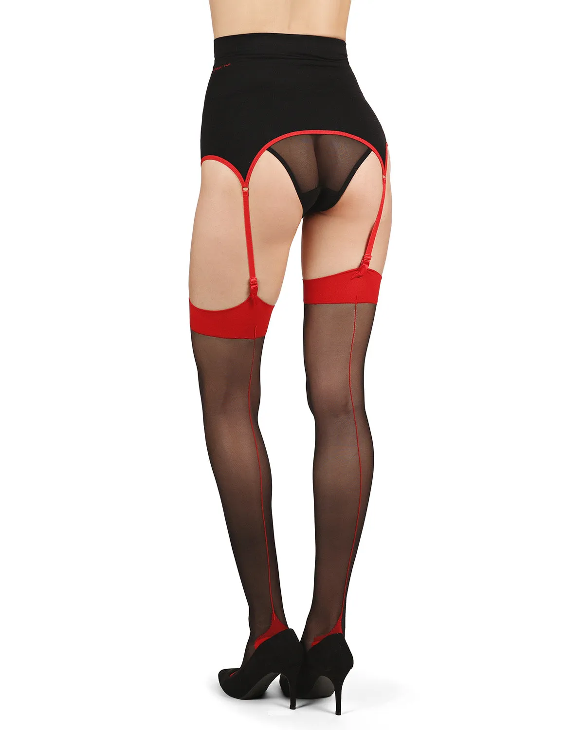 Women's Hug Me Tight High-Waisted Seamless Garter Belt sold by MeMoi product image thumbnail 2
