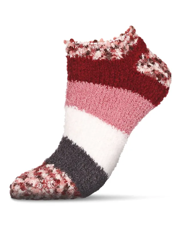 Women's Multi-Wide Stripe Cozy Low-Cut Socks sold by MeMoi