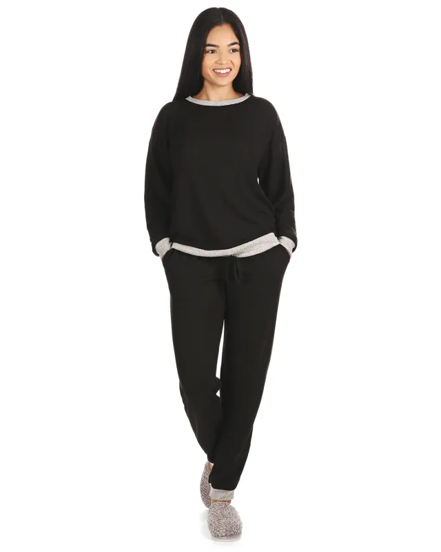 Women's Hacci Matching Pullover Top and Jogger Pants Set sold by MeMoi
