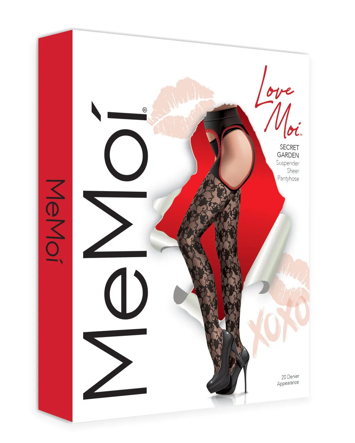 Women's Secret Garden Suspender 30 Denier Sheer Pantyhose sold by MeMoi product image thumbnail 4