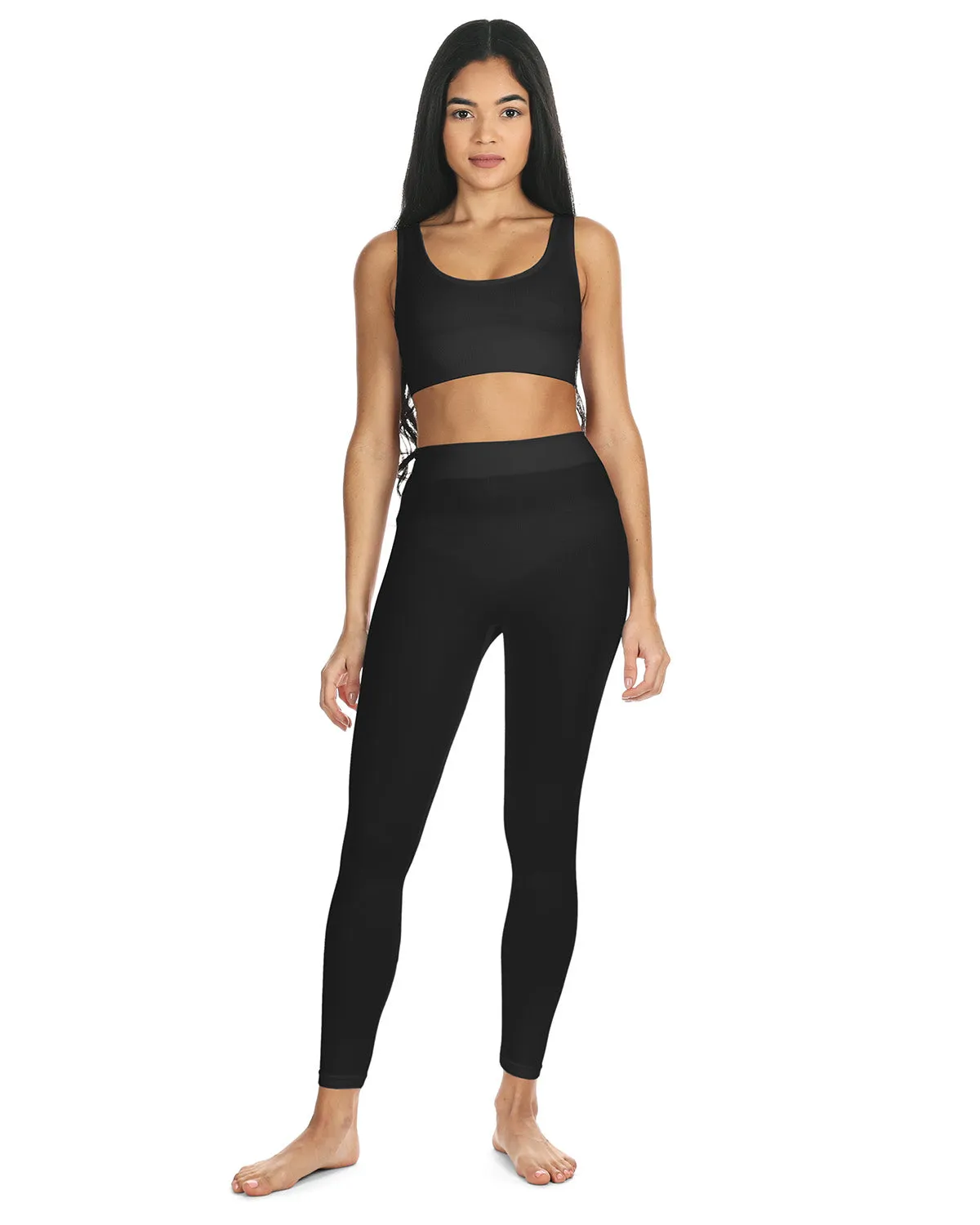 Women's Ribbed Leggings with Wide Waistband sold by MeMoi