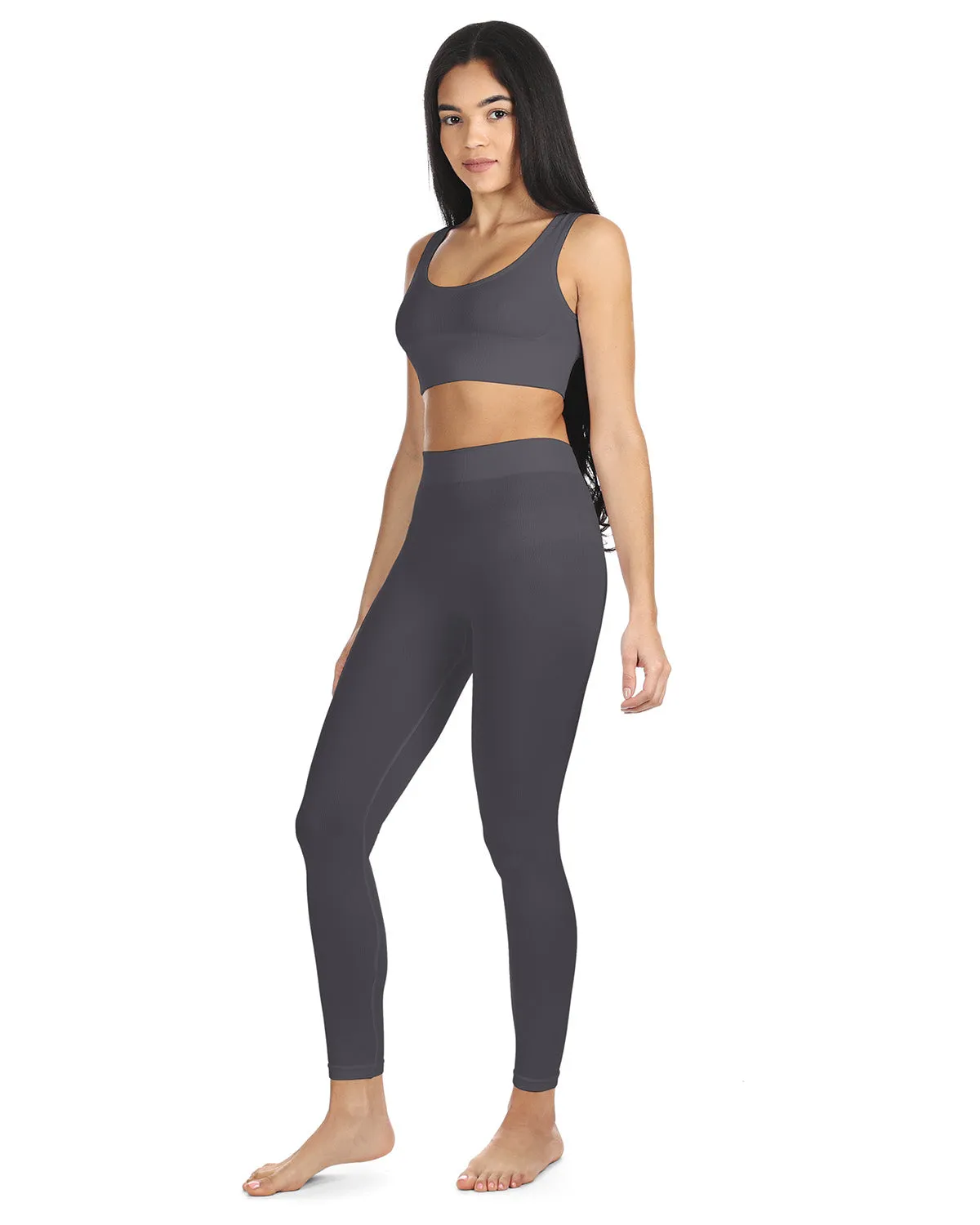 Women's Ribbed Leggings with Wide Waistband sold by MeMoi product image thumbnail 5