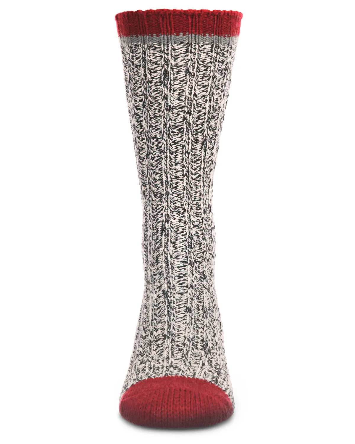 Men's Tipped Ribbed Textured Cotton Blend Boot Sock sold by MeMoi product image thumbnail 5