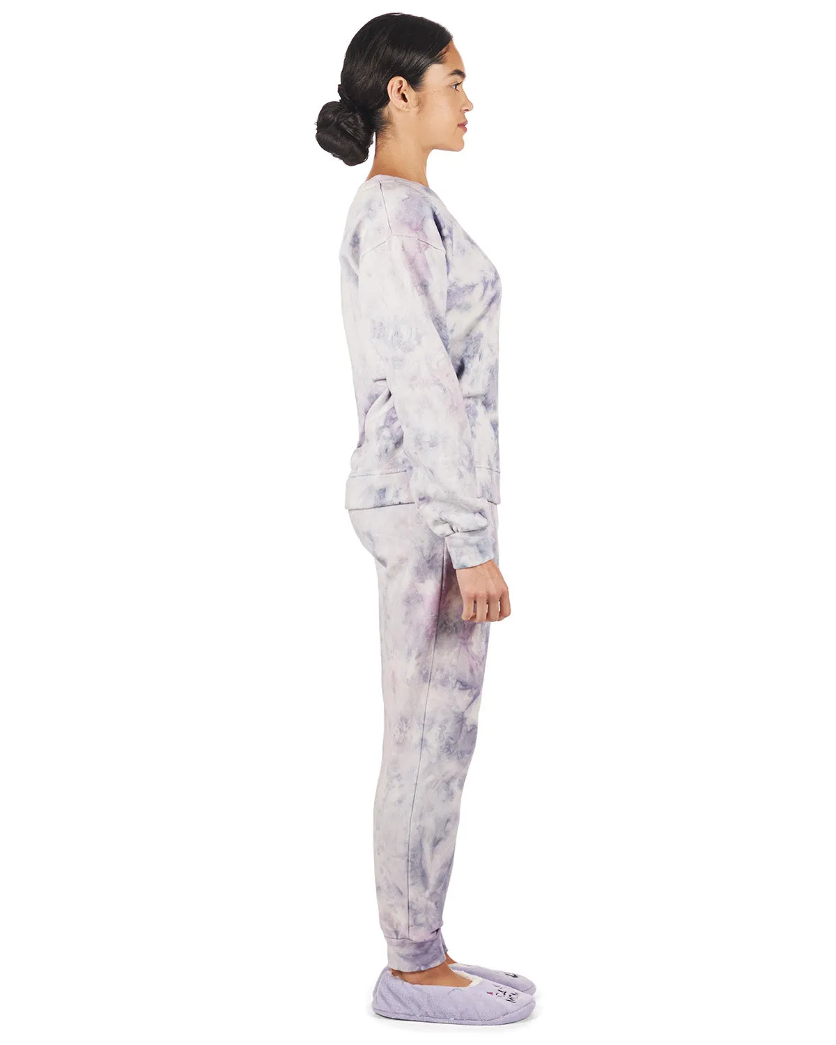 Women's Tie Dye French Terry Cotton Blend Jogger Pants Set sold by MeMoi product image thumbnail 2