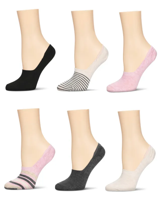 Women's 6 Pair Pack Cat No Show High Cut Liner Socks sold by MeMoi