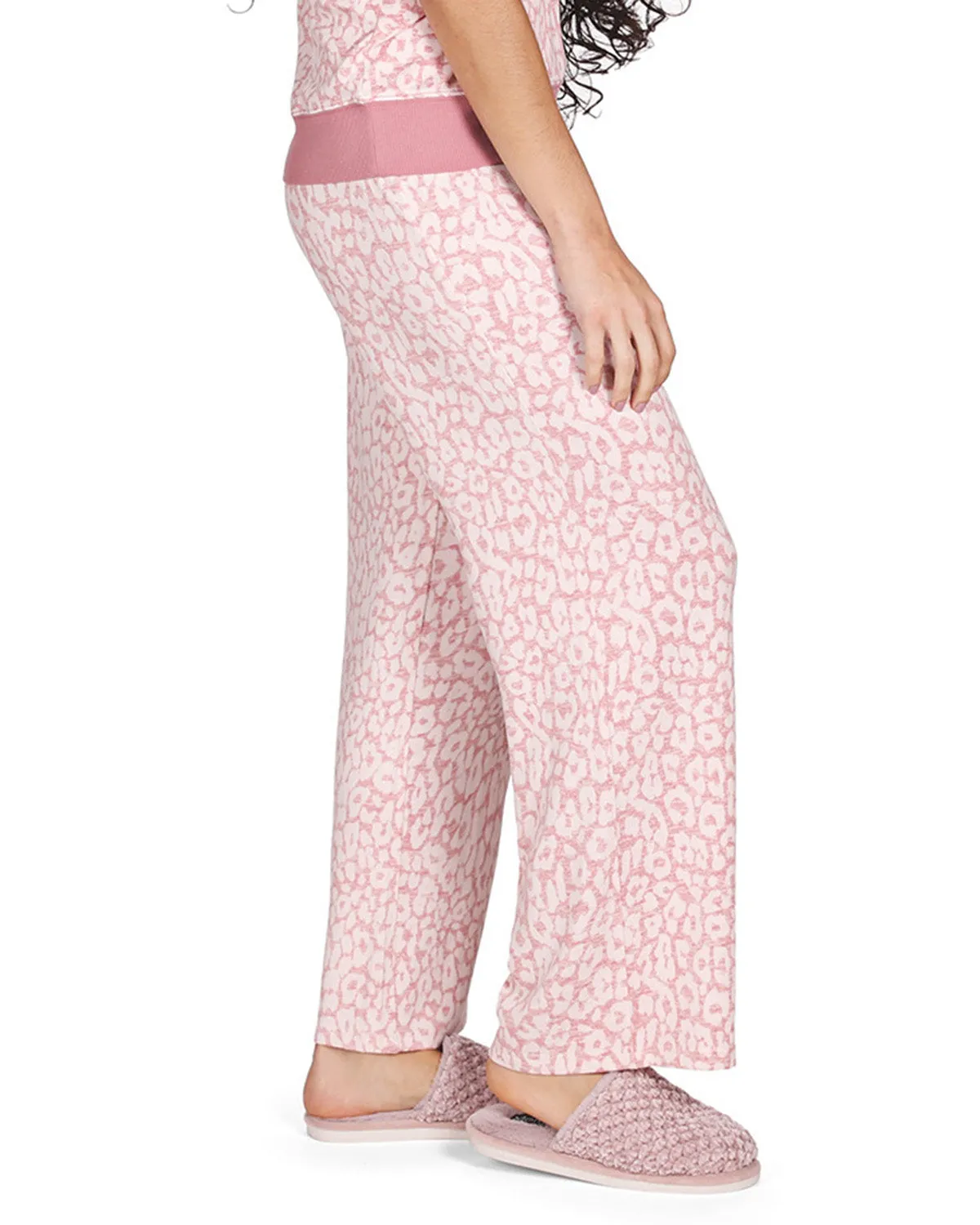 Women's Soft and Cozy Allover Leopard Print Lounge Pants sold by MeMoi product image thumbnail 2
