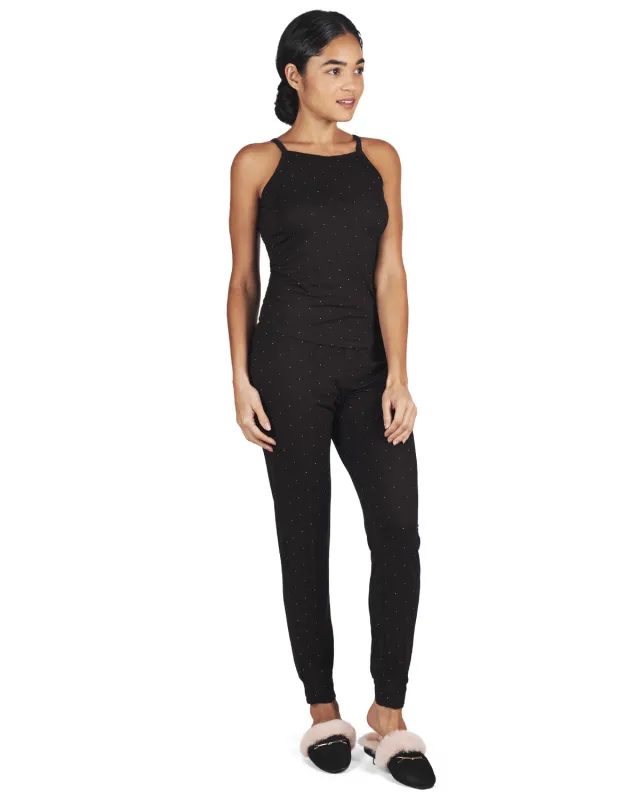 Women's Allover Polka Dot Soft Bamboo Blend Tank Top sold by MeMoi