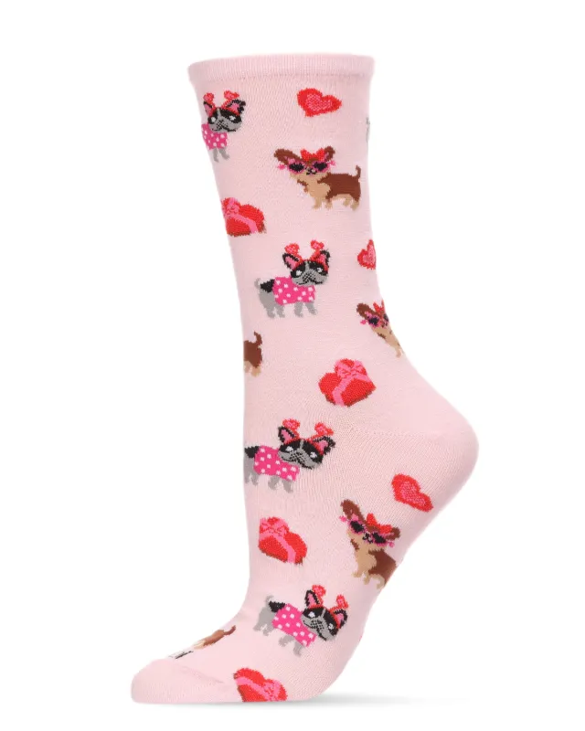 Puppy Love & Gift Bamboo Blend Crew Socks sold by MeMoi