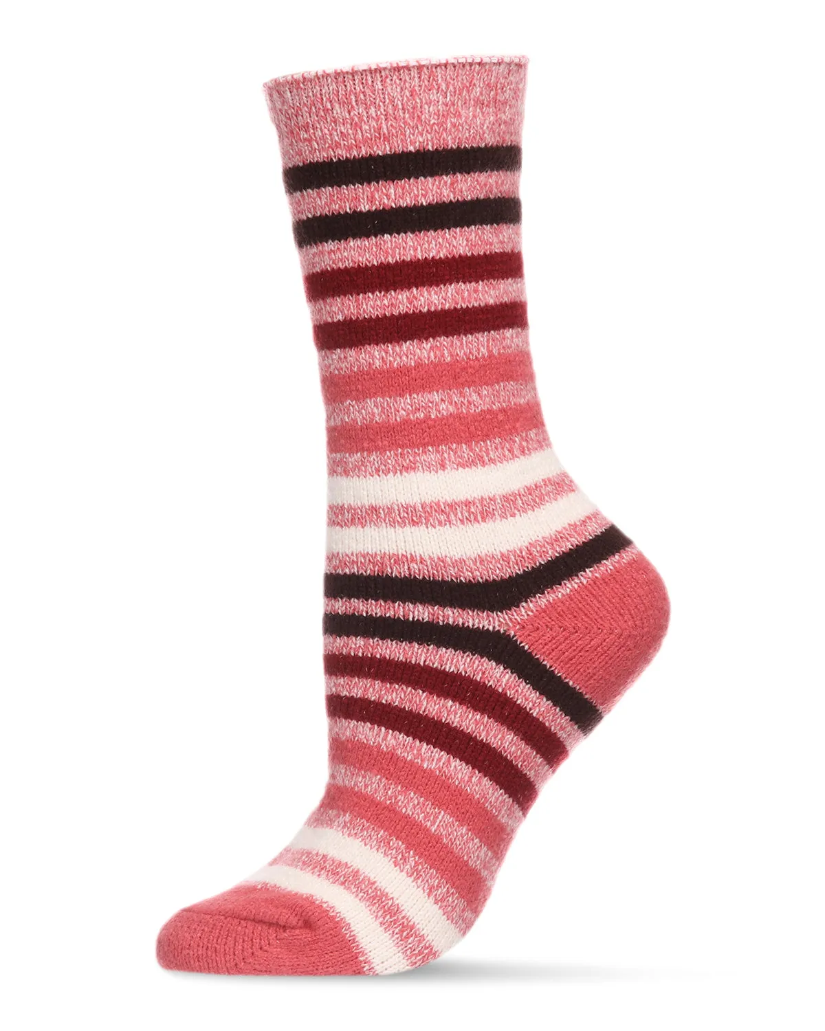 Women's Multicolor Stripe Buttersoft Cozy Crew Socks sold by MeMoi product image thumbnail 4