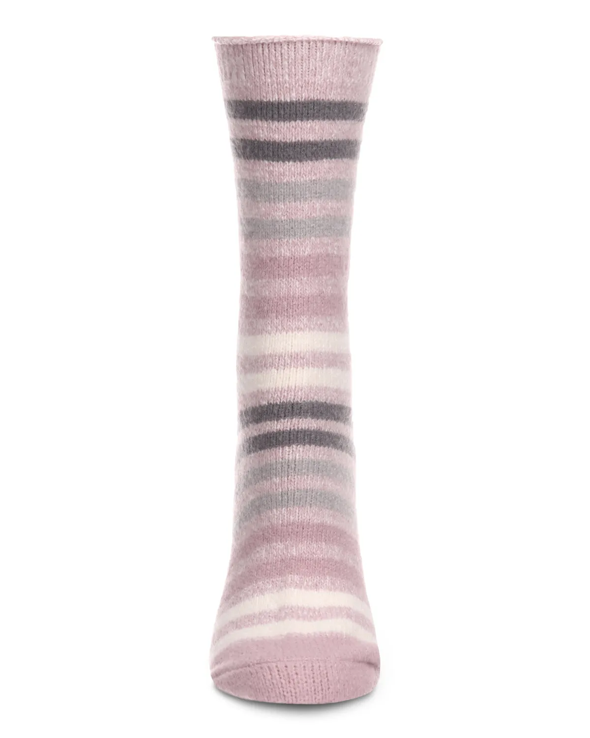 Women's Multicolor Stripe Buttersoft Cozy Crew Socks sold by MeMoi product image thumbnail 2