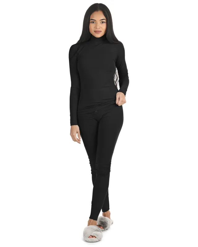 Women's Luxe Ribbed Long Sleeve Top and Pants Set sold by MeMoi