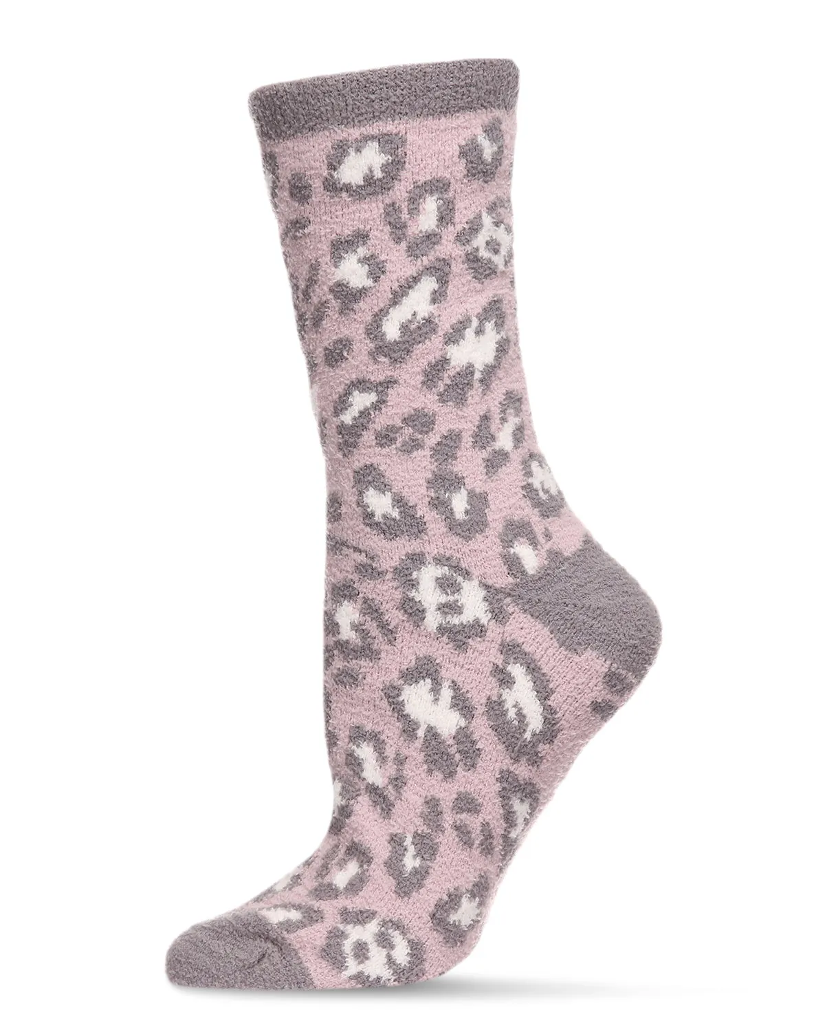 Women's Leopard Super Soft Cozy Crew Socks sold by MeMoi