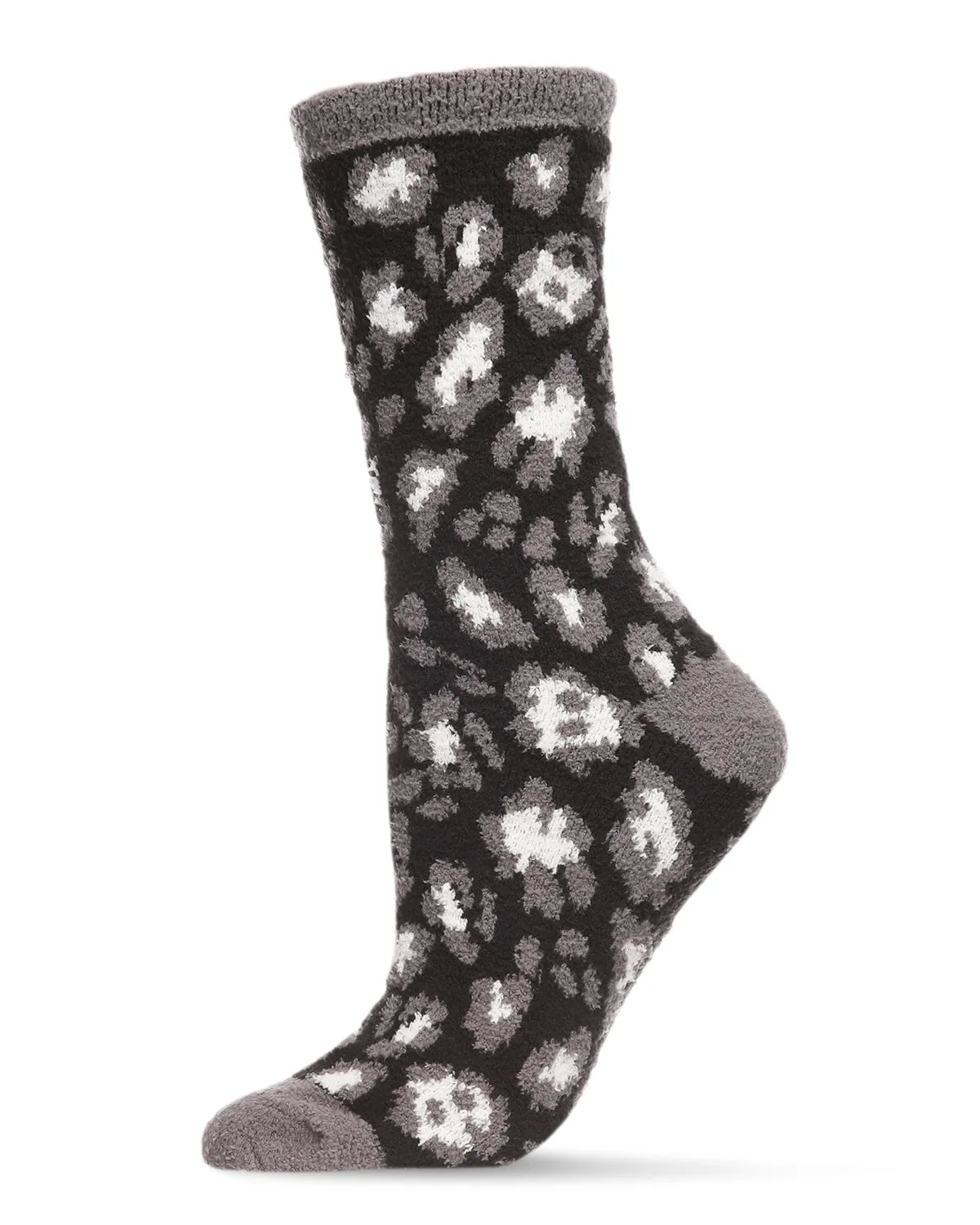 Women's Leopard Super Soft Cozy Crew Socks sold by MeMoi product image thumbnail 4