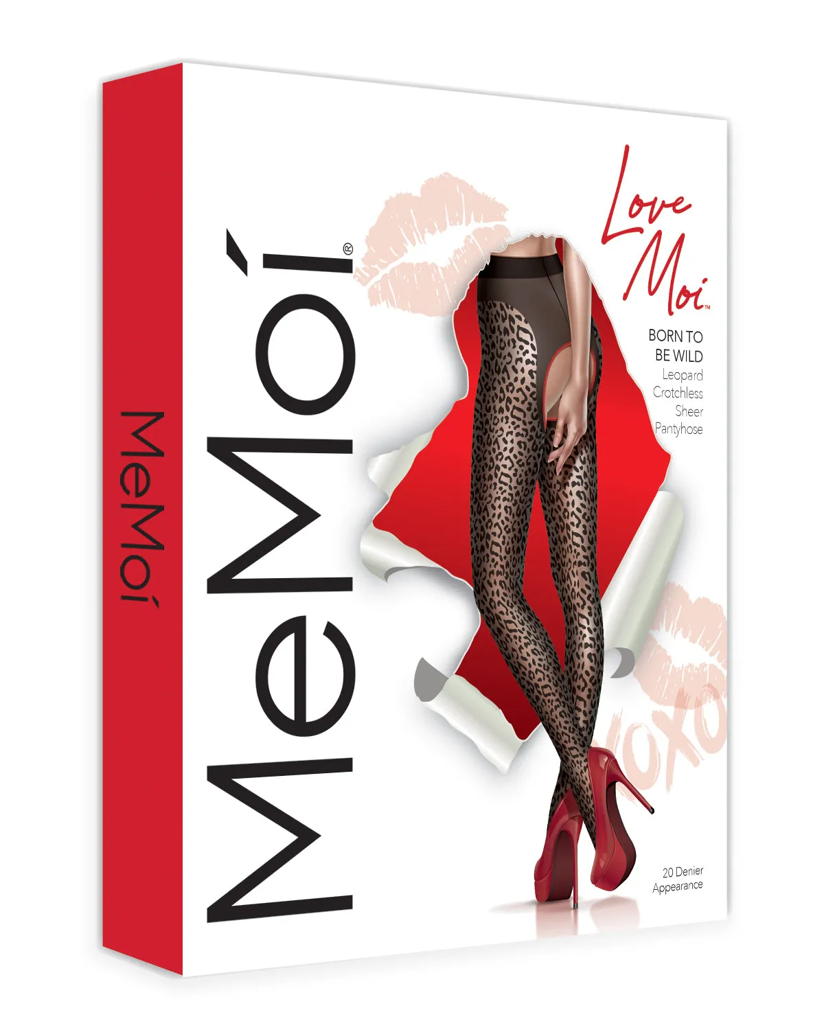 Women's Born To Be Wild Leopard Crotchless Sheer Pantyhose sold by MeMoi product image thumbnail 4