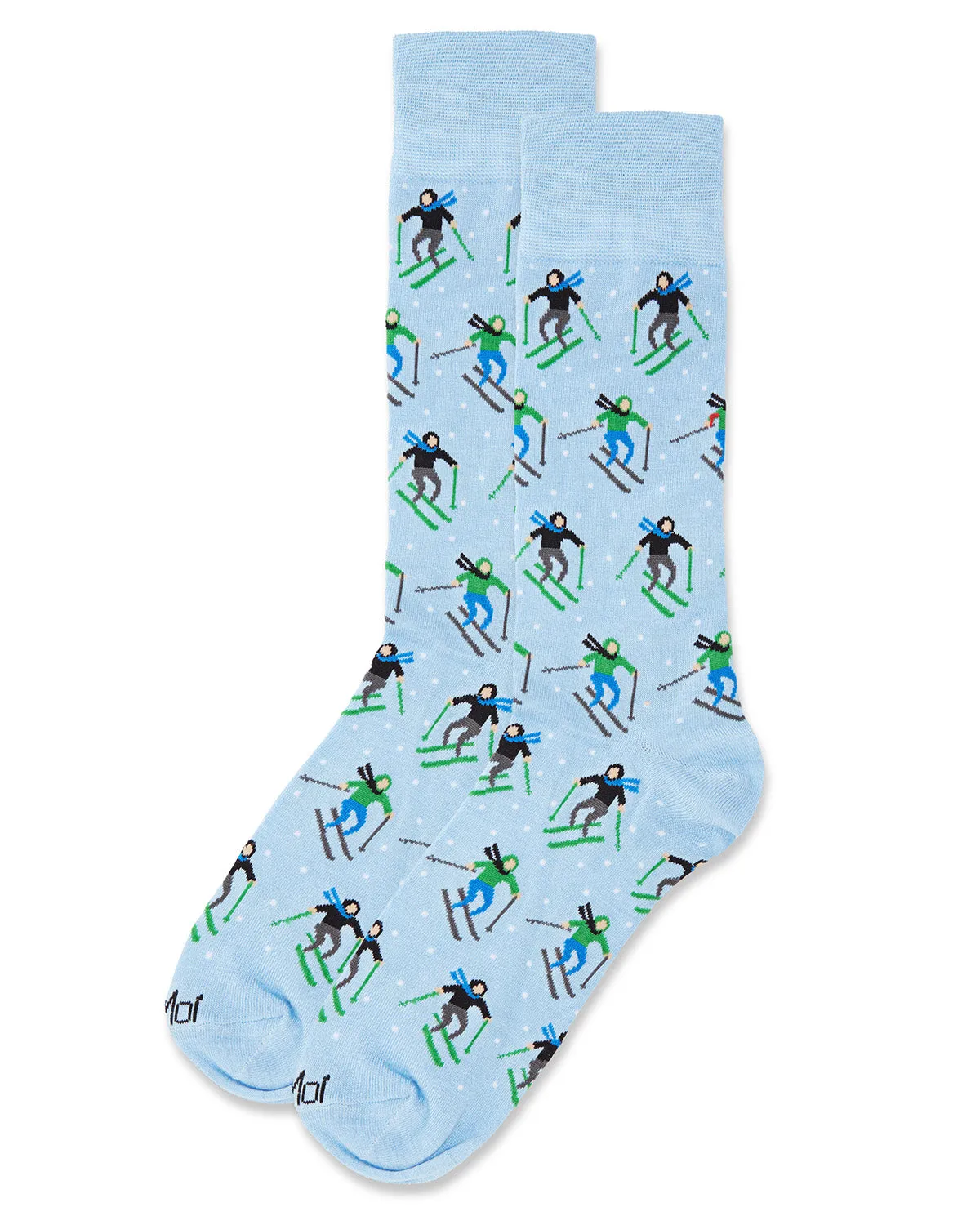 Men's "Skier's Paradise" Rayon from Bamboo Blend Novelty Crew Sock sold by MeMoi product image thumbnail 3