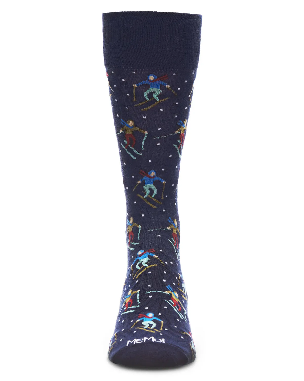 Men's "Skier's Paradise" Rayon from Bamboo Blend Novelty Crew Sock sold by MeMoi product image thumbnail 5