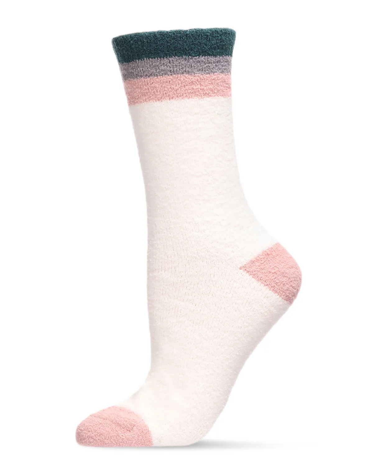 Women's Solid Retro Stripe Super Soft Cozy Crew Socks sold by MeMoi product image thumbnail 2