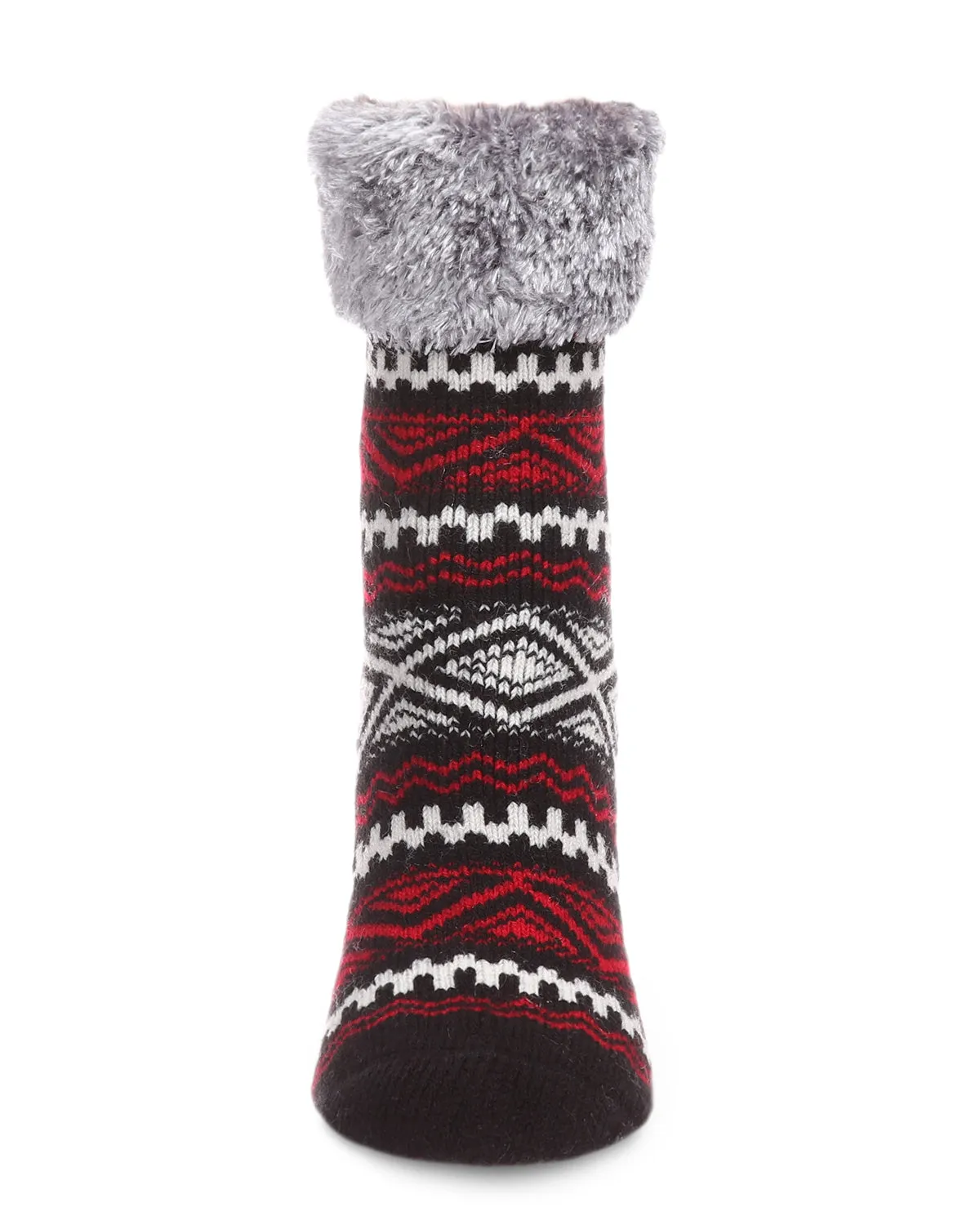 Women's Aztec Fairisle Plush Cabin Socks sold by MeMoi product image thumbnail 2