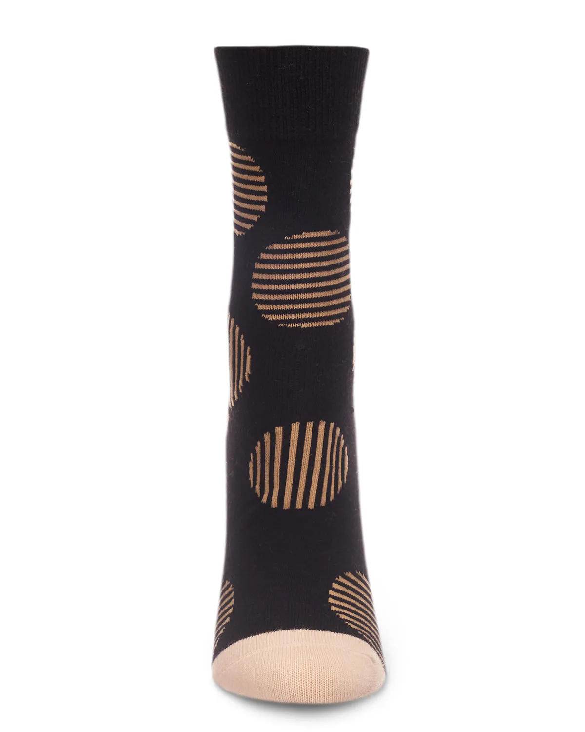 Women's Retro Striped Circle Cotton Blend Crew Sock sold by MeMoi product image thumbnail 3