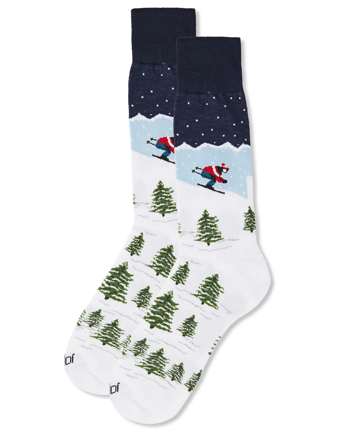 Men's Mountain Skier Bamboo Blend Novelty Crew Sock sold by MeMoi product image thumbnail 3