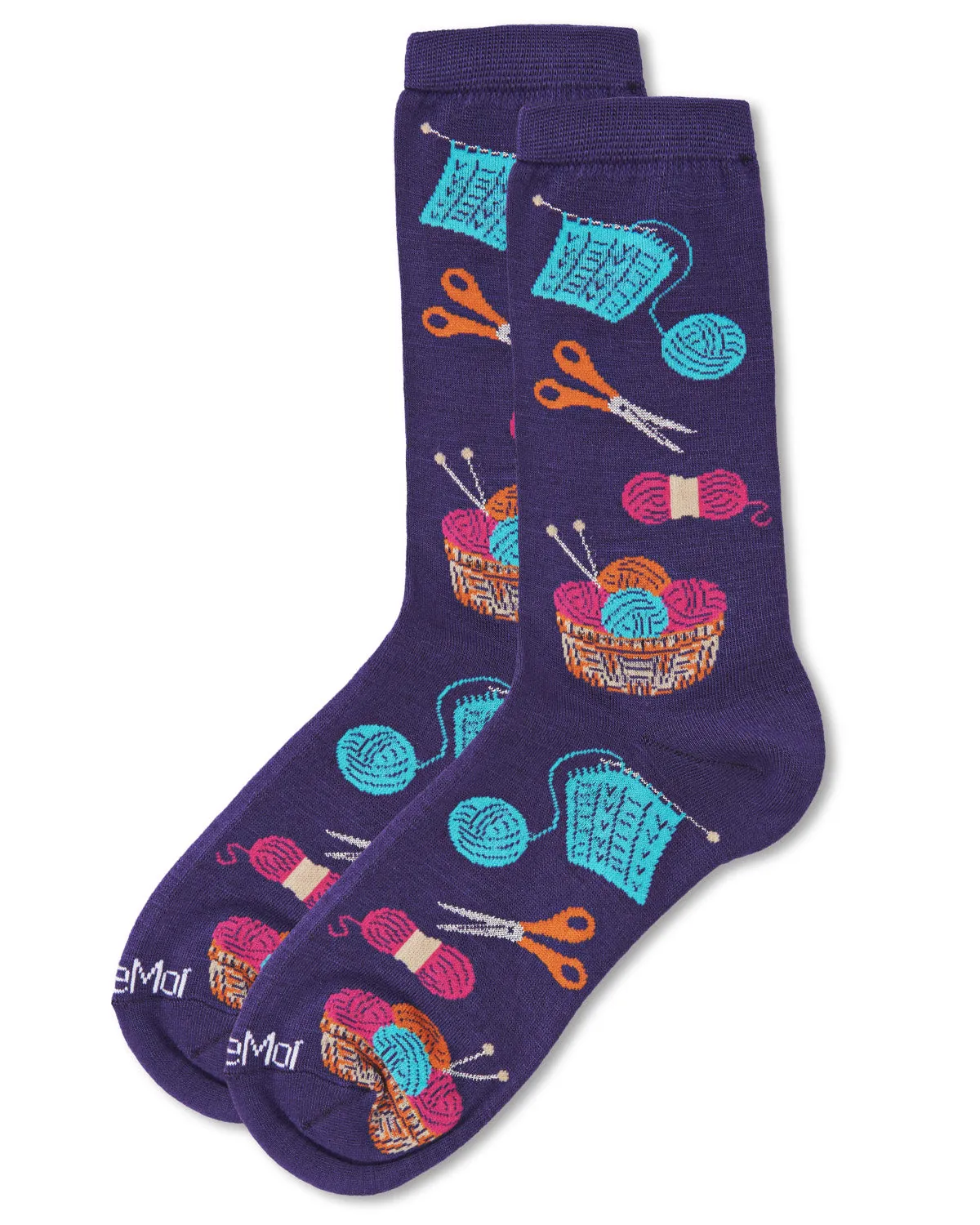 Knitting Bamboo Blend Crew Socks sold by MeMoi product image thumbnail 3