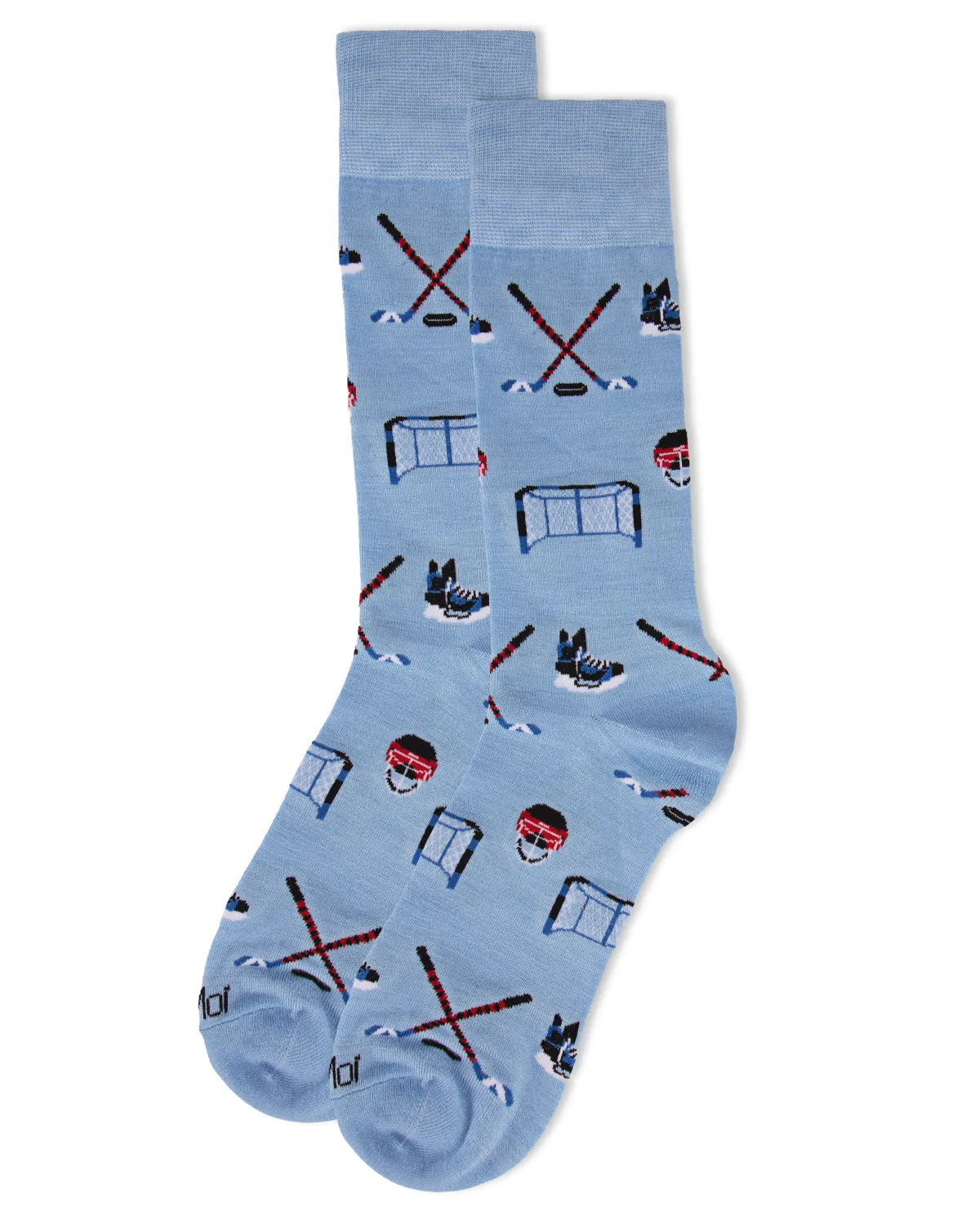 Men's "Hockey Lovers" Rayon from Bamboo Blend Novelty Crew Sock sold by MeMoi product image thumbnail 3