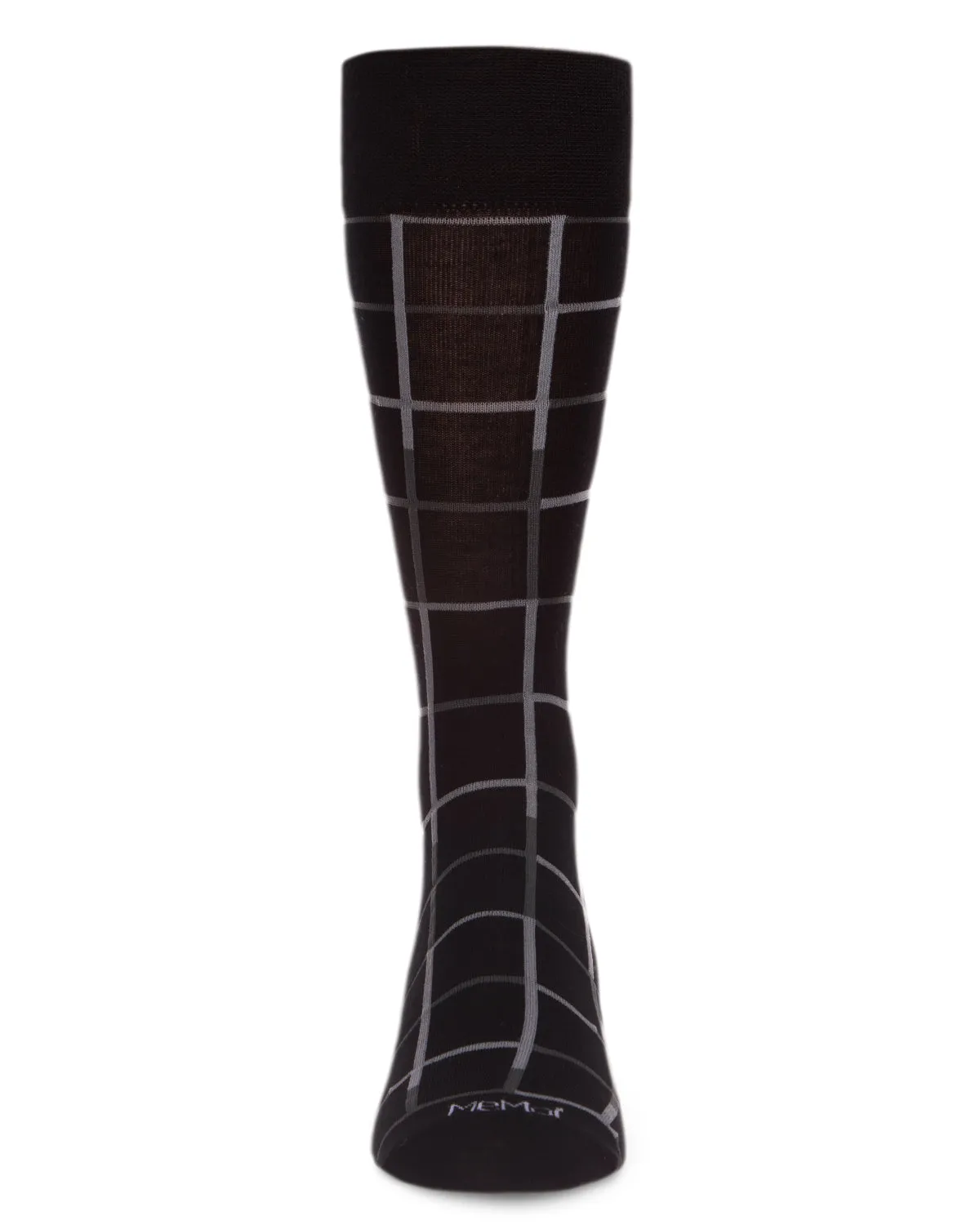 Men's Classic Windowpane Bamboo Dress Crew Socks sold by MeMoi product image thumbnail 2