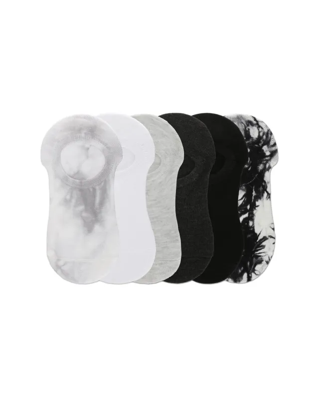Women's 6 Pair Pack Tie Dye No Show Sneaker Liners sold by MeMoi