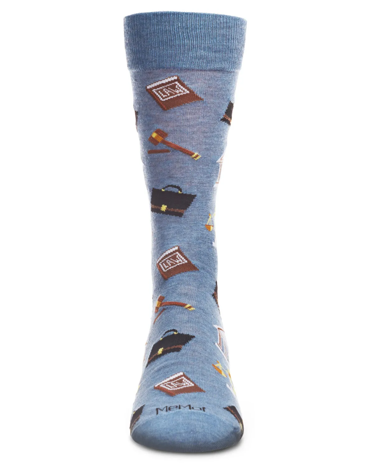 Men's Law N Order Heathered Bamboo Blend Novelty Crew Sock sold by MeMoi product image thumbnail 2