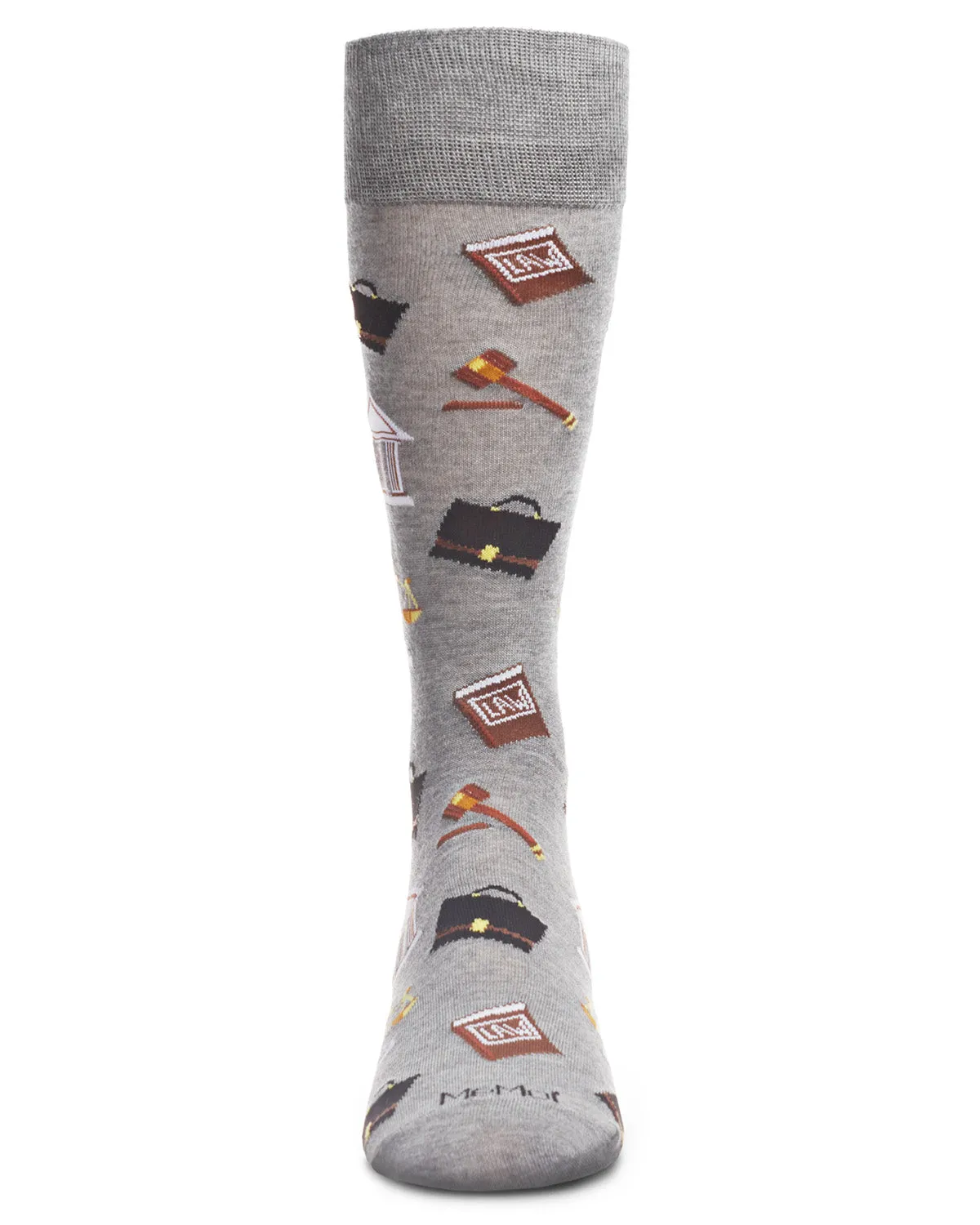 Men's Law N Order Heathered Bamboo Blend Novelty Crew Sock sold by MeMoi product image thumbnail 5