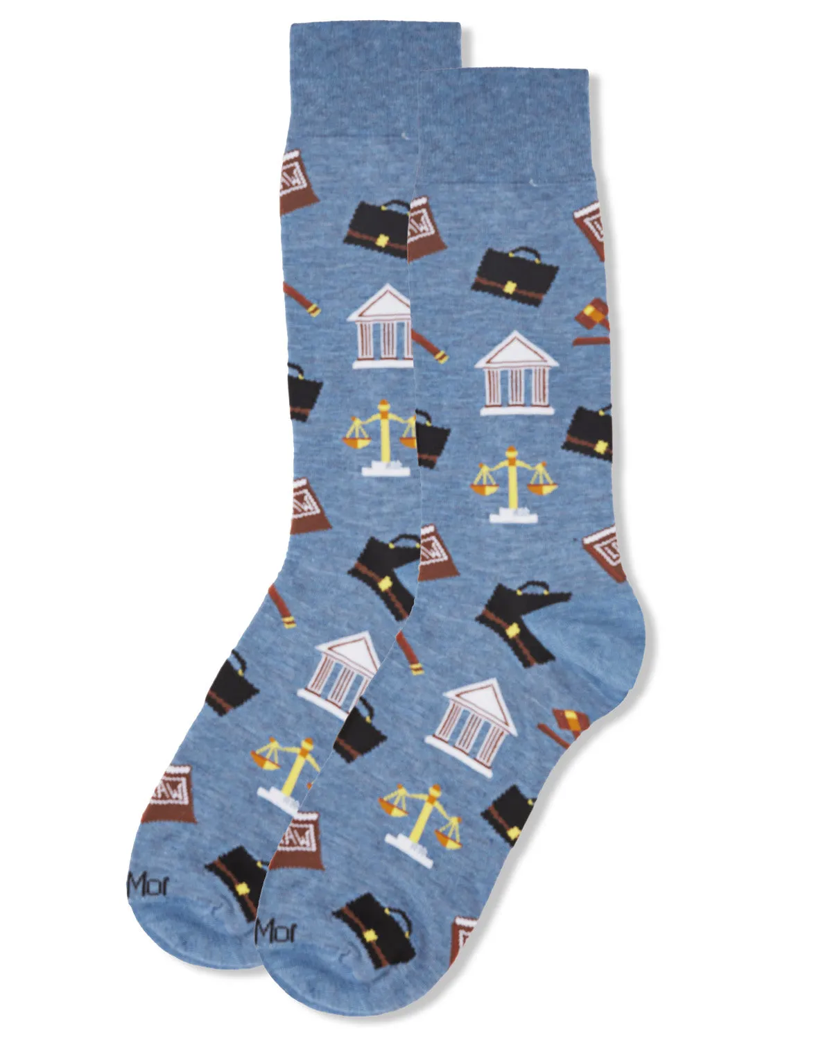 Men's Law N Order Heathered Bamboo Blend Novelty Crew Sock sold by MeMoi product image thumbnail 3